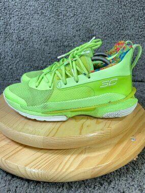 Under Armour Stephen Curry x Sour Patch Kids Basketball Shoes Mens Size 9.5 Lime